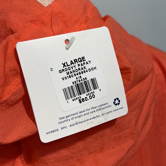 Champion Groovy Papay Manorak Orange Windbreaker - Picture 4 of 6